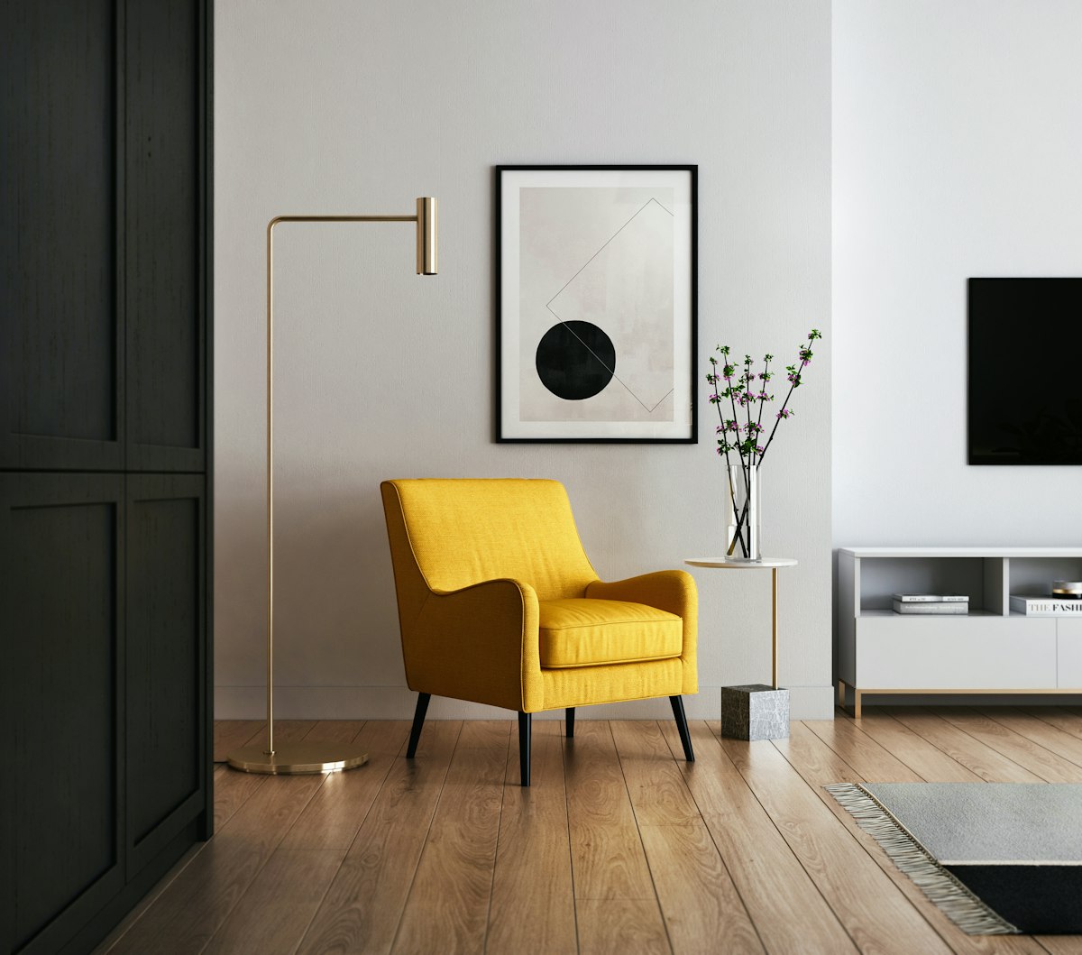 Living room built-ins & trims