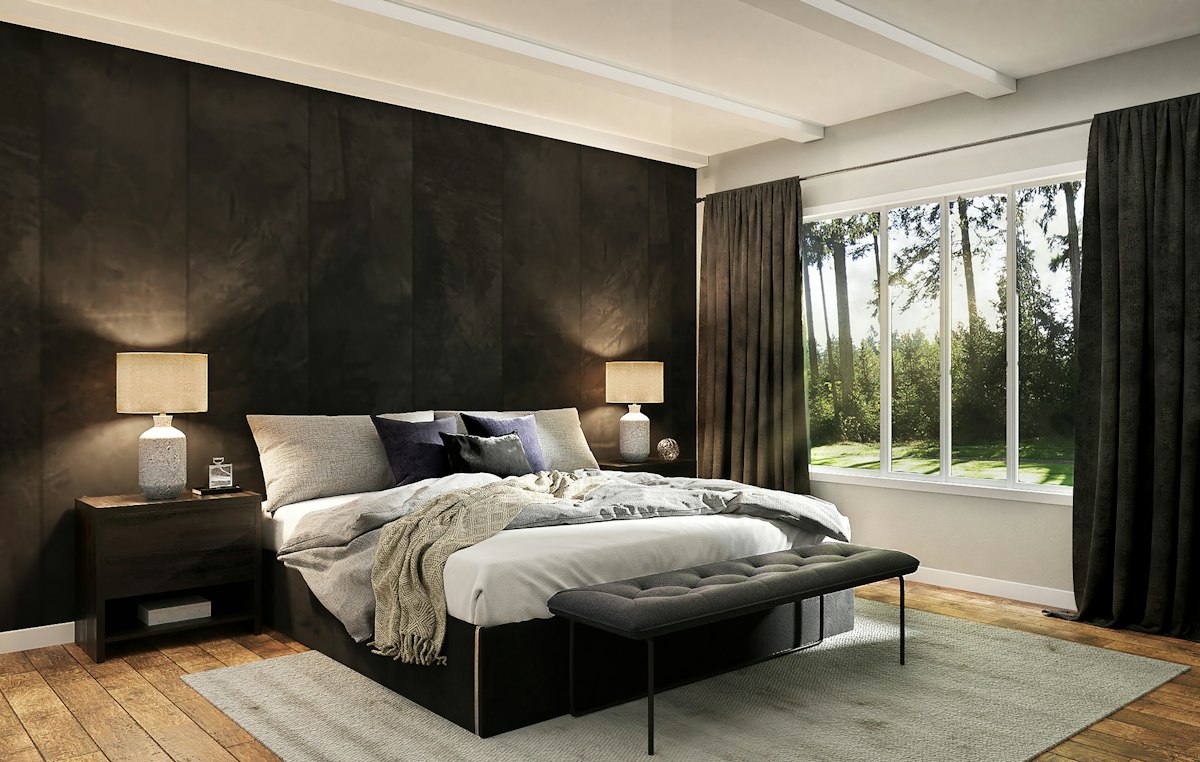 Bedroom feature wall